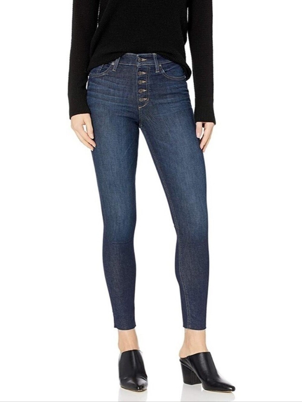 Joe's Jeans Women's The Charlie Ankle Jeans Winchester button fly dark size 28